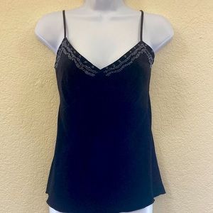 Karen Kane black velvet camisole whimsigoth size small